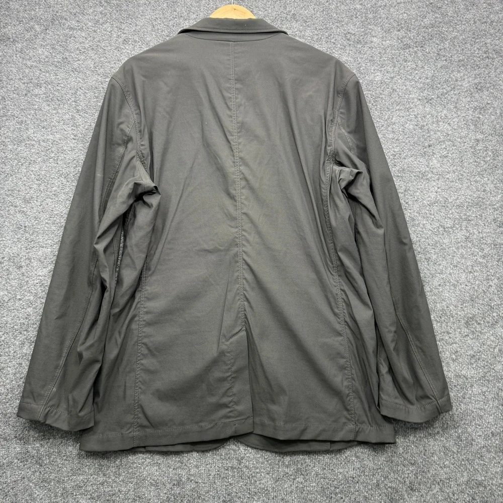 Eddie Bauer Travex Blazer Jacket Mens 44 Gray Long Sleeve Outdoor Travel Casual